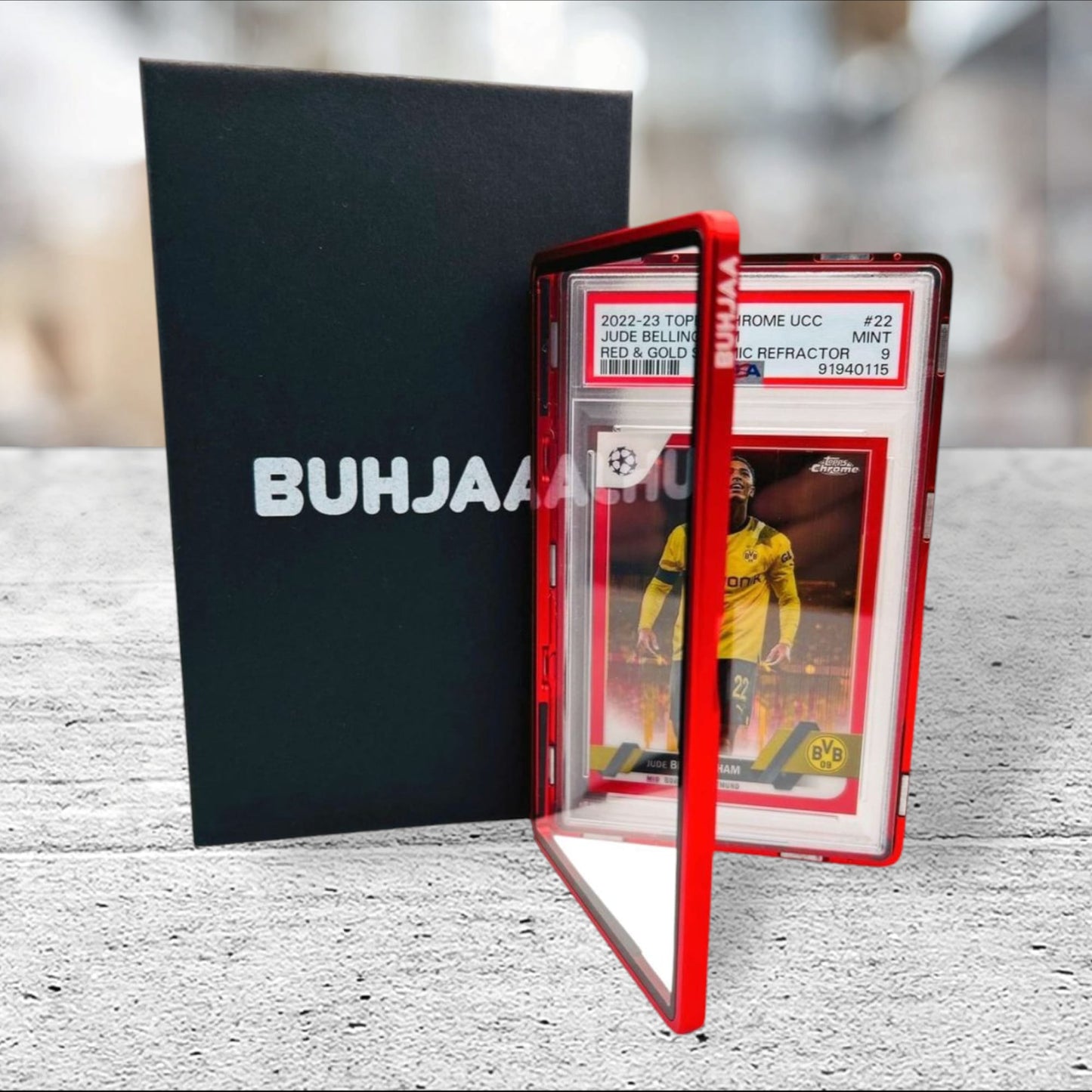 Buhjaa Case für PSA Karten - 35pt - rot
